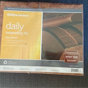 NEW Brown Expanding File